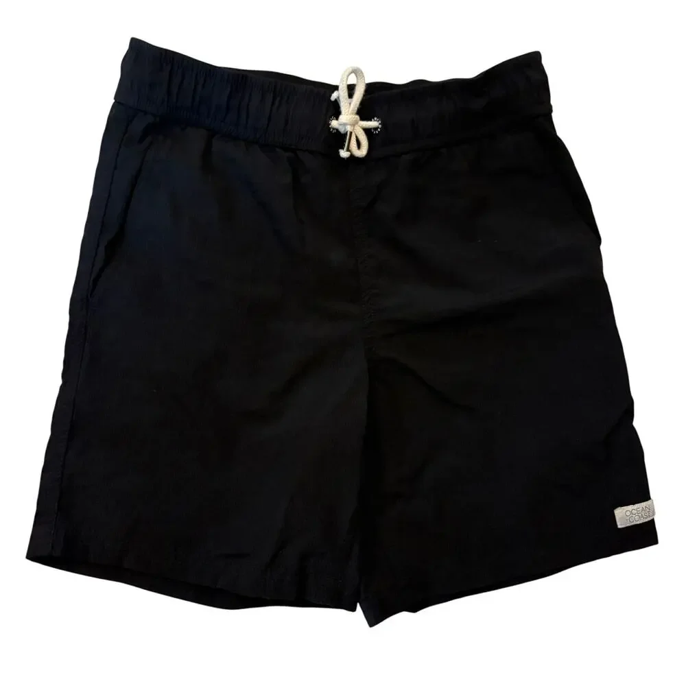 Lot of 3 Ocean to Coast Boys Shorts Size Small 8 Tan & Black Pull-On & Cargo